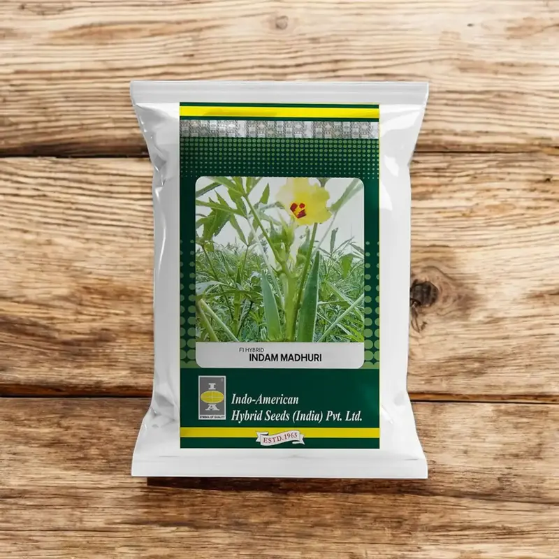 851 - 2026-09-25T113934.886 Indo american seeds indam madhuri okra F1 hybrid seed - Image 1