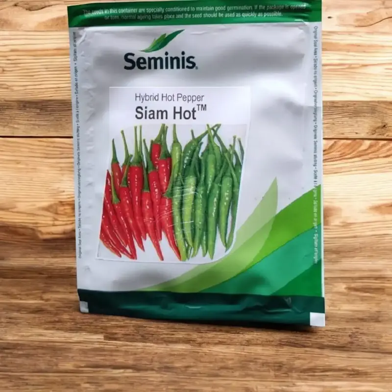 851 (64) Seminis Siam Hot F1 Hybrid Hot Pepper Seeds - Image 1