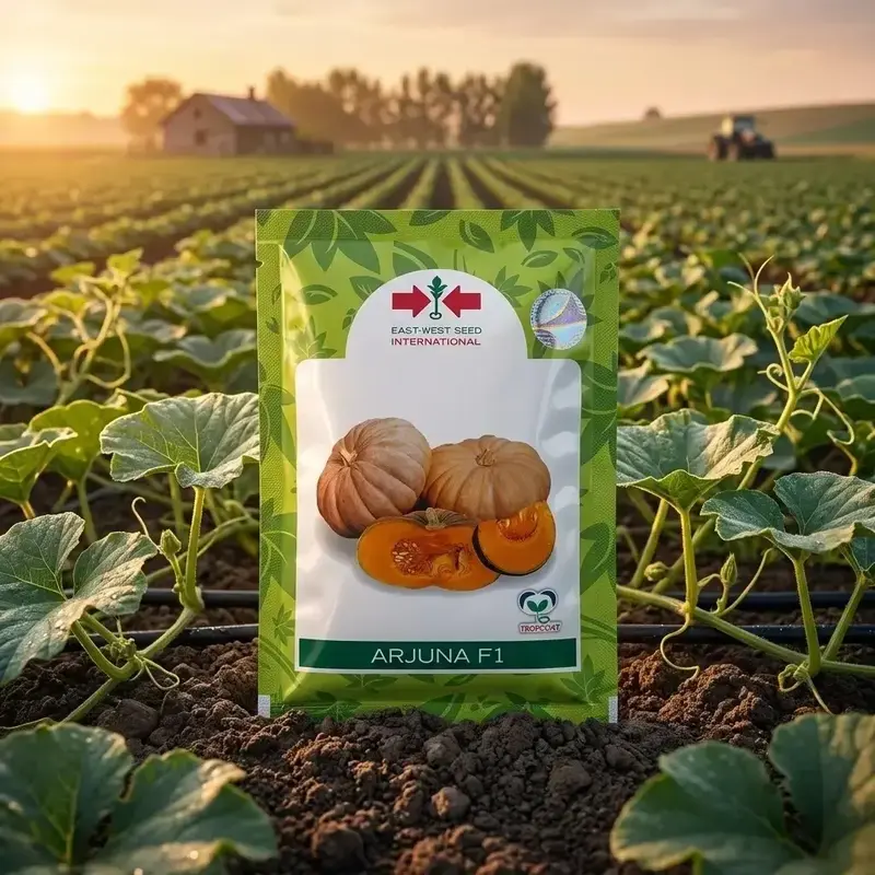 85601 (2) East-West Arjuna F1 Hybrid Pumpkin Seeds - Image 1