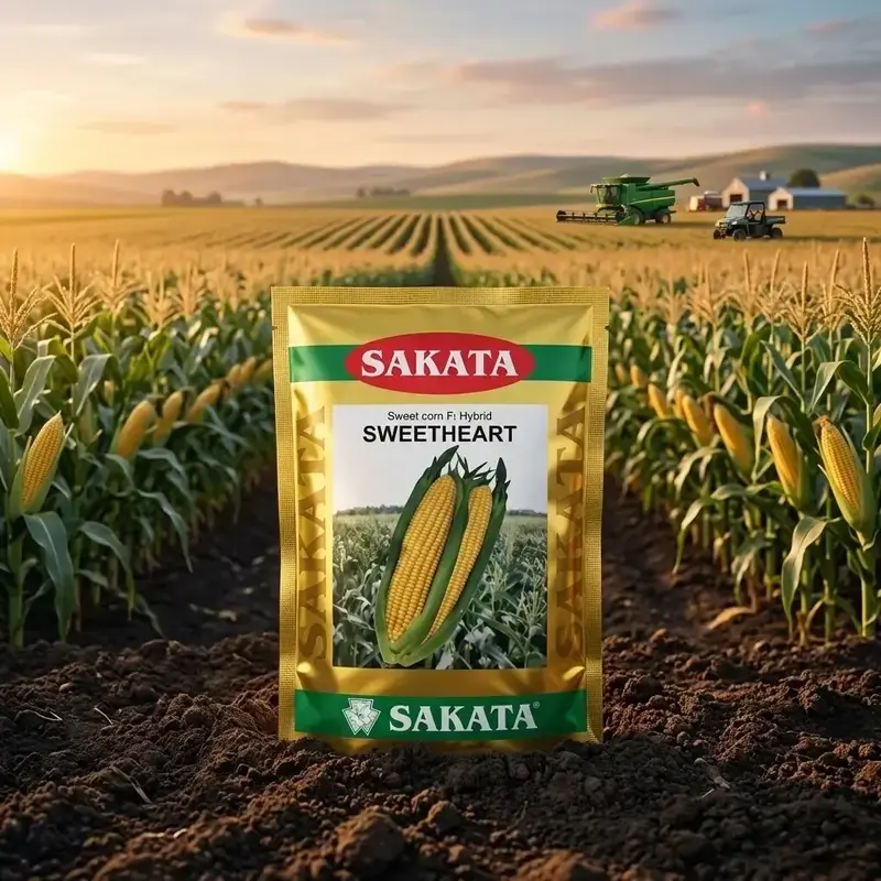 85601 (28) Sakata Sweetheart F1 Hybrid Sweet Corn Seeds - Image 1