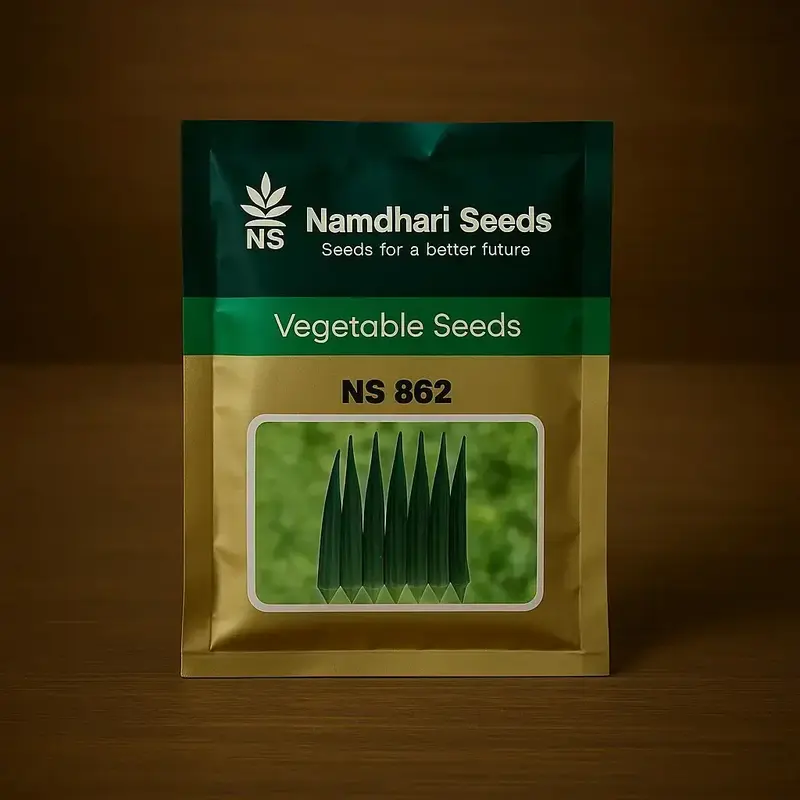 85671 (25) Namdhari NS 862 F1 Hybrid Okra Seeds - Image 1