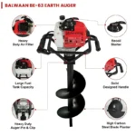 Balwaan 2 Stroke BE-63 63CC/3Hp Earth Auger - Image 3