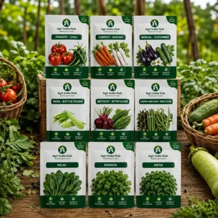Agri India Hub Premium Kitchen Garden Seeds kit Complete Vegetable Seed Collection
