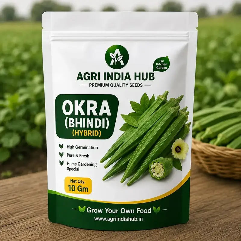 851 - 2026-10-05T094842.511 Okra (Bhindi) Seeds – 10 Gm | Premium Kitchen Garden Seeds - Image 1