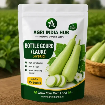 Bottle Gourd Seeds – 15 Seeds | Premium Kitchen Garden Seeds