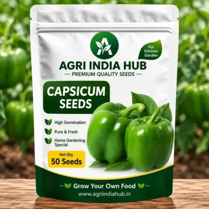 Capsicum Seeds – 50 Seeds | Premium Kitchen Garden Seeds